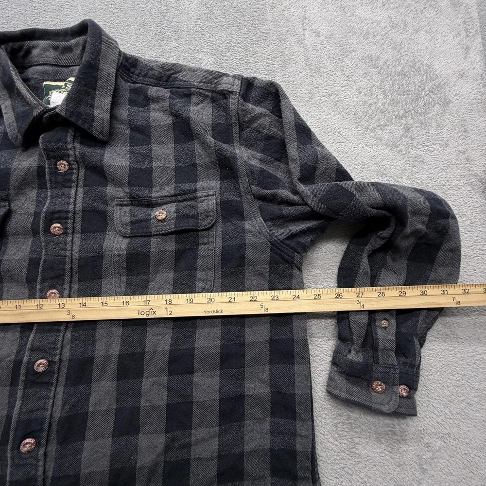 Field & Stream Shirt Mens XL‎ Black Plaid Flannel Button Up Long Sleeve Relaxed